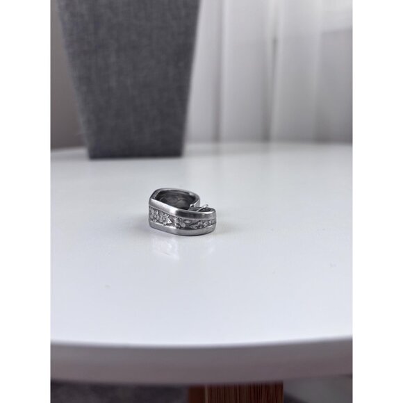 Handmade Floral Print Spoon Heart Pendant Necklace: Silvetware Jewelry - Picture 9 of 9